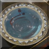 P10. Studio pottery plate. 
